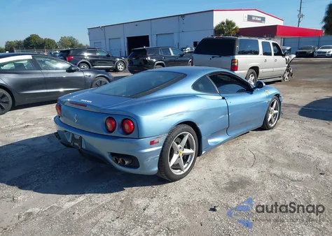 2003 Ferrari 360 Modena Berlinetta z USA, uszkodzony, nr VIN ZFFYU51A030130541